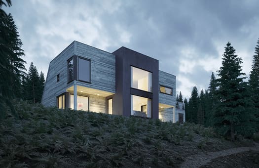 Vestlandshus Moderne Okshornet